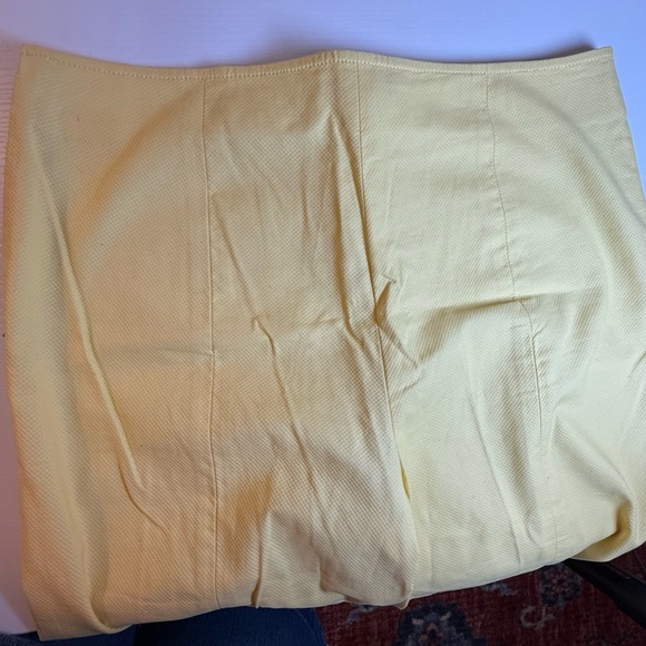 Talbots Side Zip Ankle‎ Yellow Pants Women’s size 12. Lightweight Cotton Blend. - Picture 6 of 13